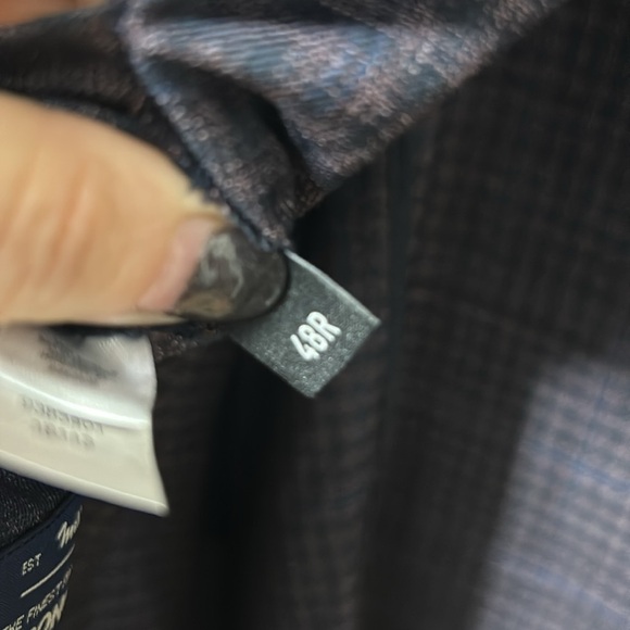 Bonobos Italian Wool Prominent Fit Blazer 48R Gray Blue Plaid Sport Coat Jacket - Picture 6 of 7